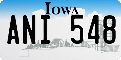 IA license plate ANI548