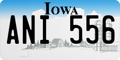 IA license plate ANI556