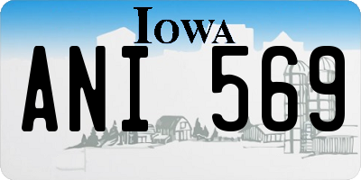 IA license plate ANI569