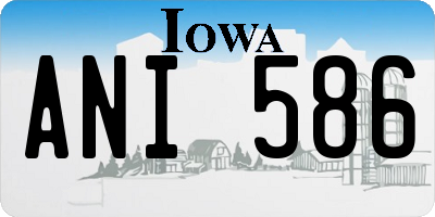 IA license plate ANI586