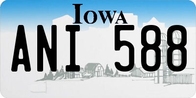 IA license plate ANI588