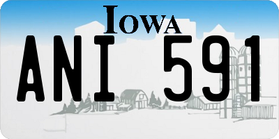 IA license plate ANI591