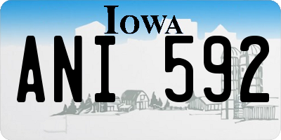 IA license plate ANI592