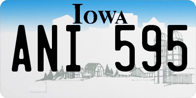 IA license plate ANI595