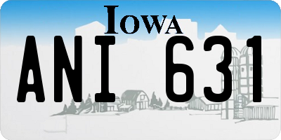 IA license plate ANI631