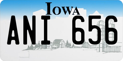 IA license plate ANI656