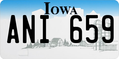 IA license plate ANI659