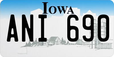 IA license plate ANI690