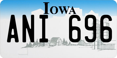 IA license plate ANI696