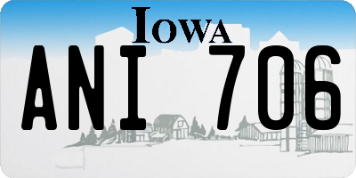 IA license plate ANI706
