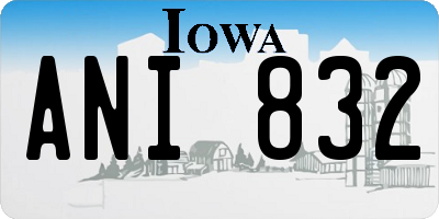 IA license plate ANI832