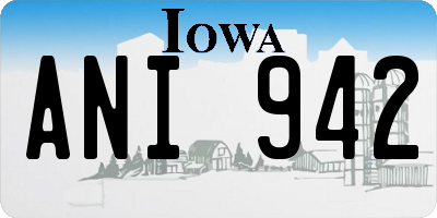 IA license plate ANI942