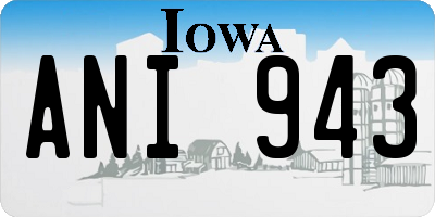 IA license plate ANI943