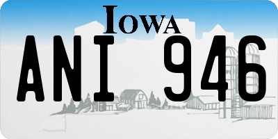 IA license plate ANI946