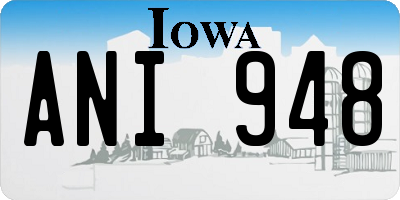 IA license plate ANI948