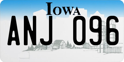 IA license plate ANJ096