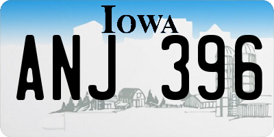 IA license plate ANJ396