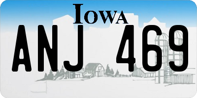 IA license plate ANJ469