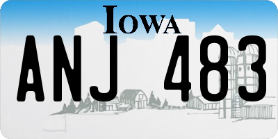 IA license plate ANJ483