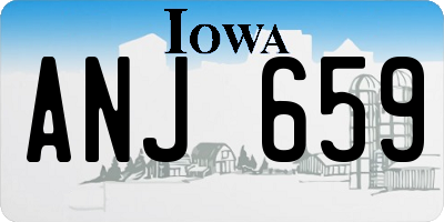 IA license plate ANJ659