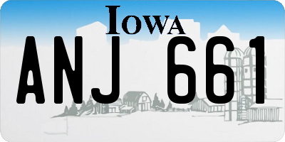 IA license plate ANJ661