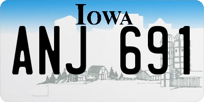 IA license plate ANJ691