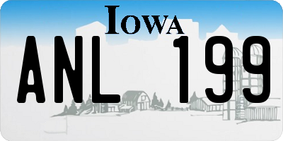 IA license plate ANL199