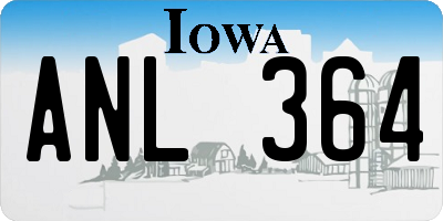 IA license plate ANL364