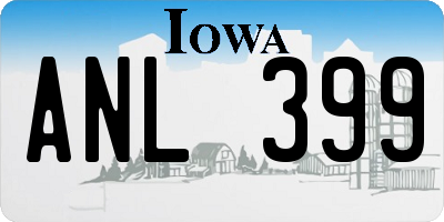 IA license plate ANL399