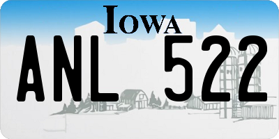 IA license plate ANL522