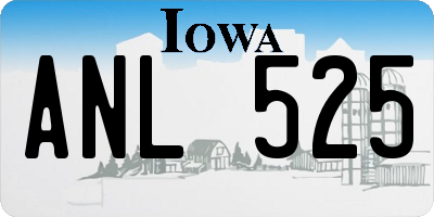 IA license plate ANL525