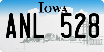 IA license plate ANL528