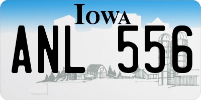 IA license plate ANL556