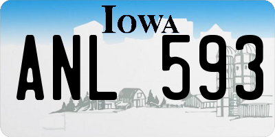 IA license plate ANL593