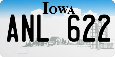 IA license plate ANL622