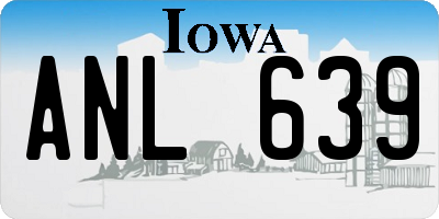 IA license plate ANL639
