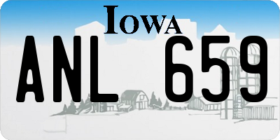 IA license plate ANL659