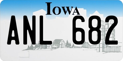 IA license plate ANL682