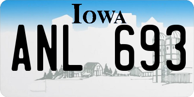 IA license plate ANL693