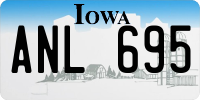 IA license plate ANL695