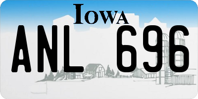 IA license plate ANL696