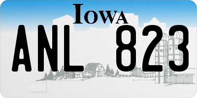 IA license plate ANL823