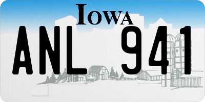 IA license plate ANL941