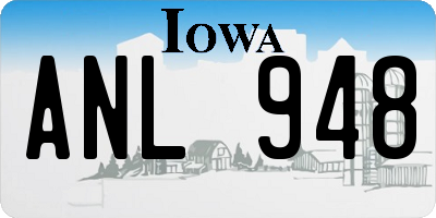 IA license plate ANL948