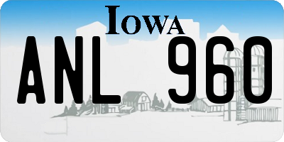 IA license plate ANL960