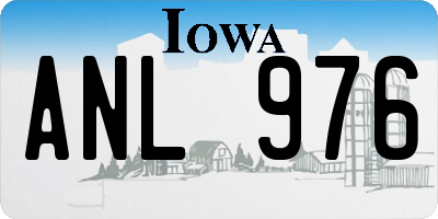 IA license plate ANL976