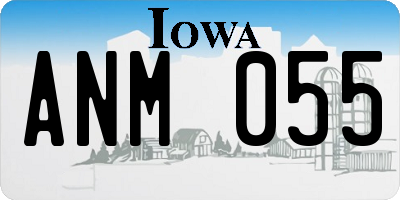 IA license plate ANM055