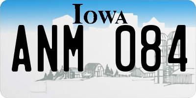 IA license plate ANM084