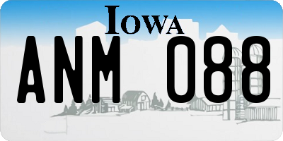 IA license plate ANM088