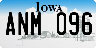 IA license plate ANM096